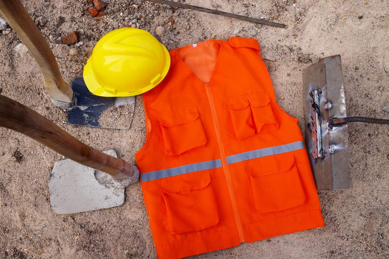 construction flatlay